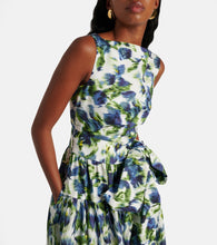 Erdem Floral bow-detail cotton midi dress