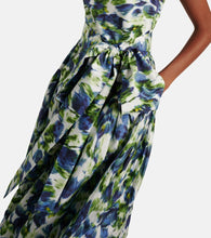 Erdem Floral bow-detail cotton midi dress