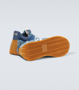 Loewe Flow Runner leather-trimmed sneakers