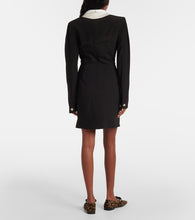Versace Silk and wool-blend minidress