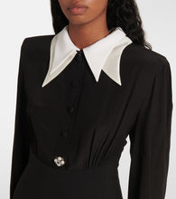 Versace Silk and wool-blend minidress