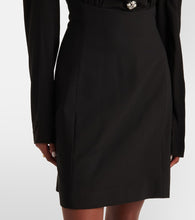 Versace Silk and wool-blend minidress