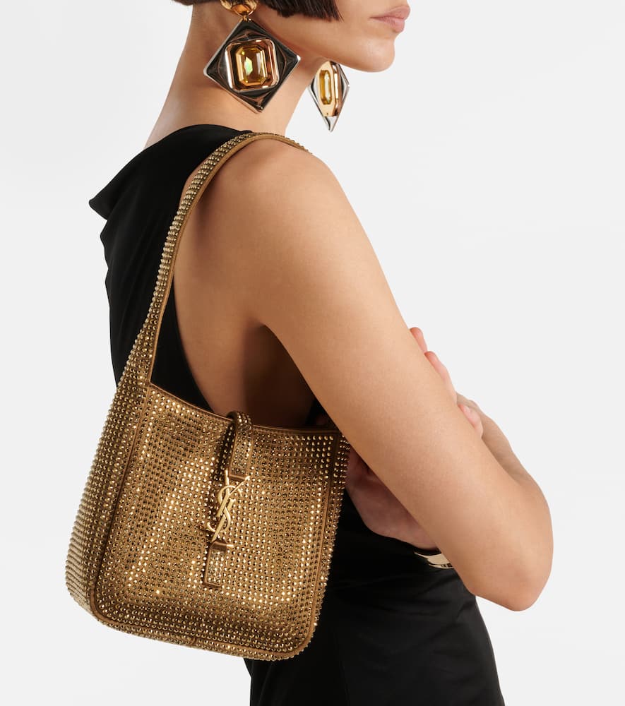 Saint Laurent Le 5 √É¬† 7 Mini embellished satin shoulder bag