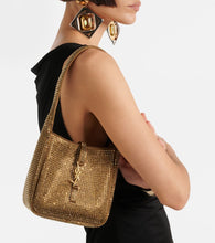 Saint Laurent Le 5 √É¬† 7 Mini embellished satin shoulder bag