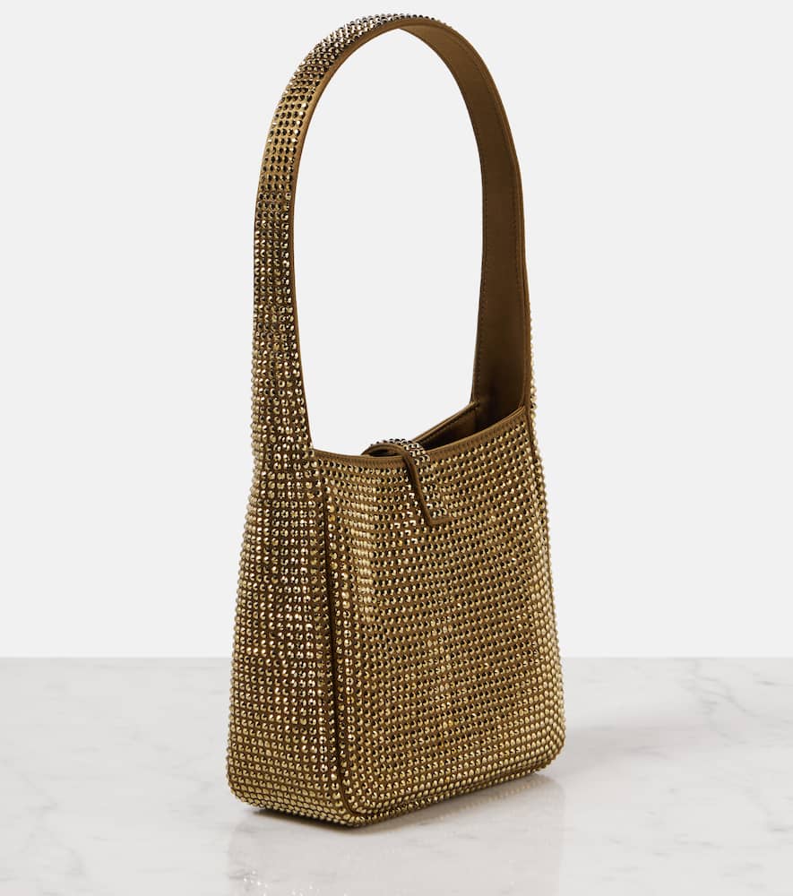 Saint Laurent Le 5 √É¬† 7 Mini embellished satin shoulder bag