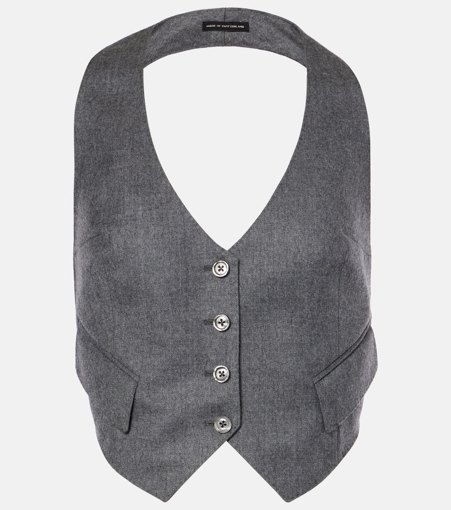 Tom Ford Wool twill vest - 汤姆·福特羊毛斜纹背心