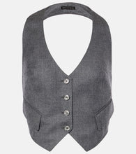 Tom Ford Wool twill vest - 汤姆·福特羊毛斜纹背心
