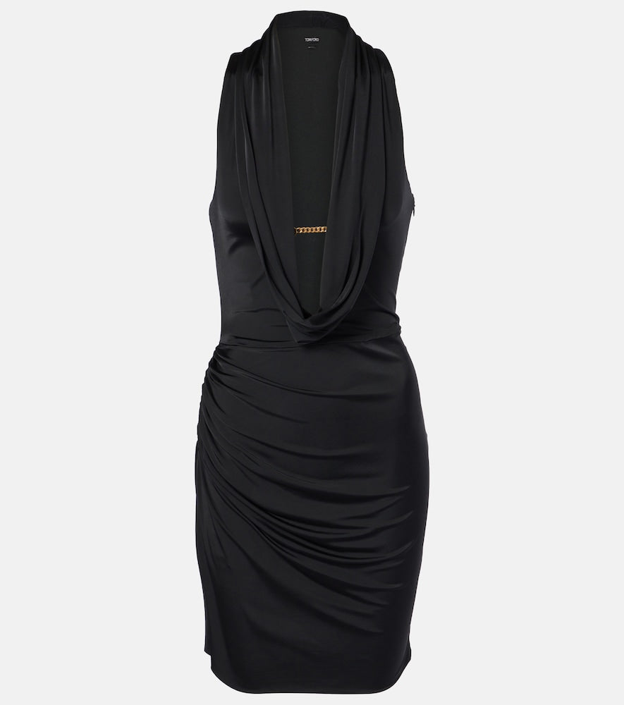 Tom Ford Draped jersey minidress. Tom Ford 垂褶针织迷你连衣裙