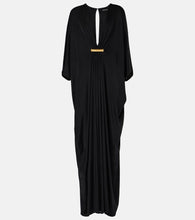 Tom Ford Gathered satin jersey kaftan. 汤姆·福特褶皱缎面针织长袍