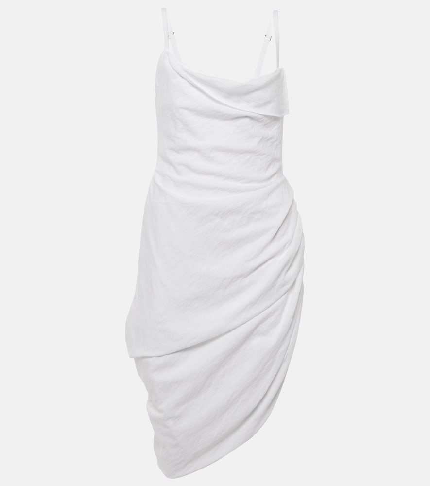 Jacquemus La Robe Saudade draped minidress. Jacquemus La Robe Saudade 垂褶迷你连衣裙
