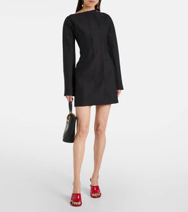 Jacquemus Spalla wool and silk minidress