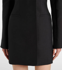 Jacquemus Spalla wool and silk minidress