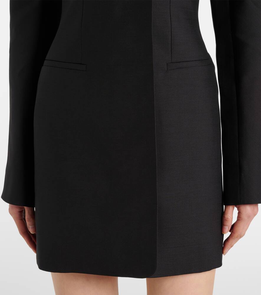 Jacquemus Spalla wool and silk minidress