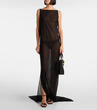 Jacquemus The Ameno silk-blend gown
