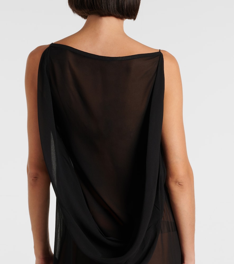 Jacquemus The Ameno silk-blend gown