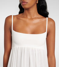 Jacquemus Peplo jersey and muslin maxi dress