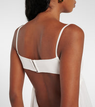 Jacquemus Peplo jersey and muslin maxi dress