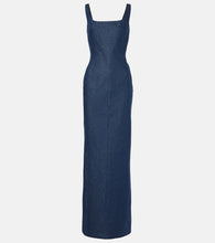 Jacquemus La Robe De-N√É¬Æmes Spoglio denim bustier dress. Jacquemus La Robe De-N√É�Æmes Spoglio 牛仔布紧身胸衣连衣裙
