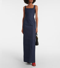 Jacquemus La Robe De-N√É¬Æmes Spoglio denim bustier dress