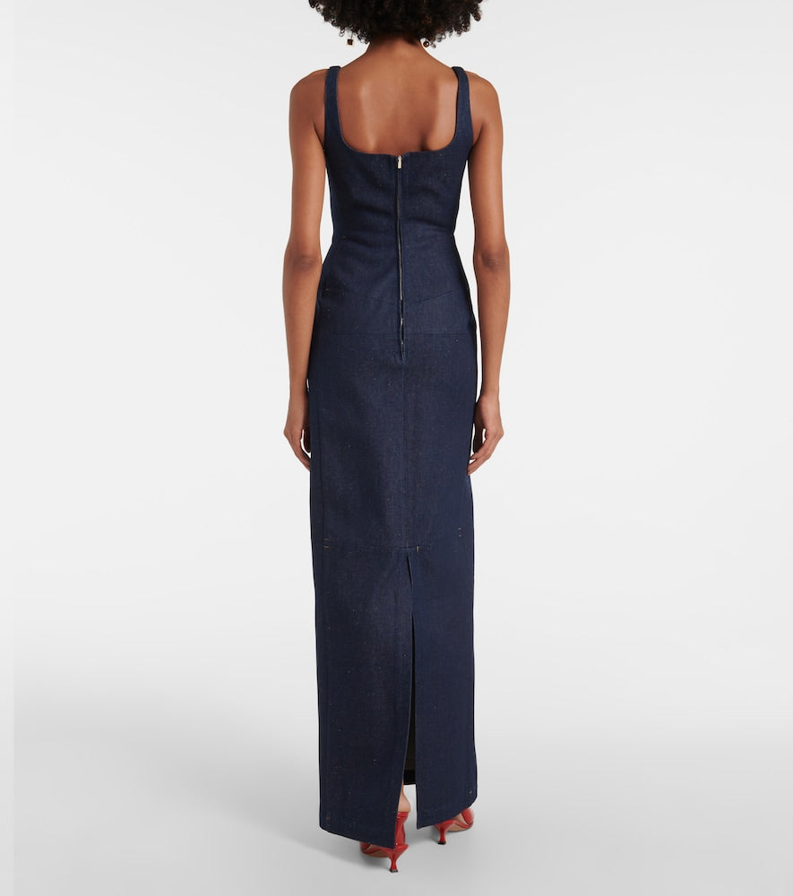 Jacquemus La Robe De-N√É¬Æmes Spoglio denim bustier dress