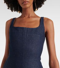 Jacquemus La Robe De-N√É¬Æmes Spoglio denim bustier dress