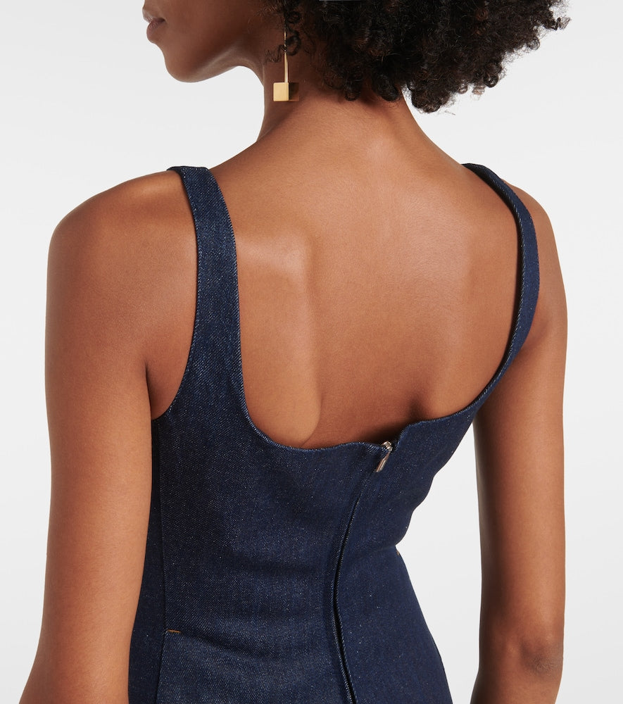 Jacquemus La Robe De-N√É¬Æmes Spoglio denim bustier dress