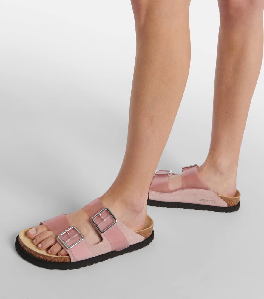 Pink Birkenstock 1774 Arizona PVC sandals