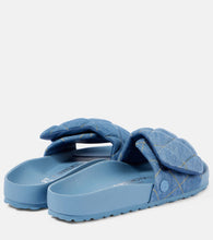 Birkenstock 1774 Sylt quilted denim slides