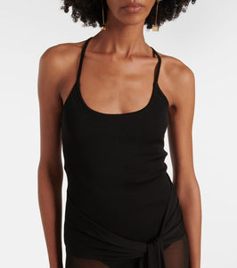 Jacquemus La Robe Maille Nodo embellished gown