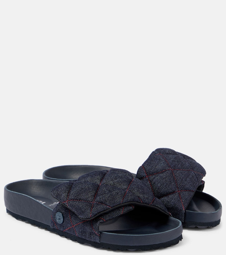 Birkenstock 1774 Sylt quilted denim slides - Birkenstock 1774 Sylt 绗缝牛仔布拖鞋