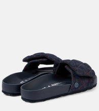 Birkenstock 1774 Sylt quilted denim slides