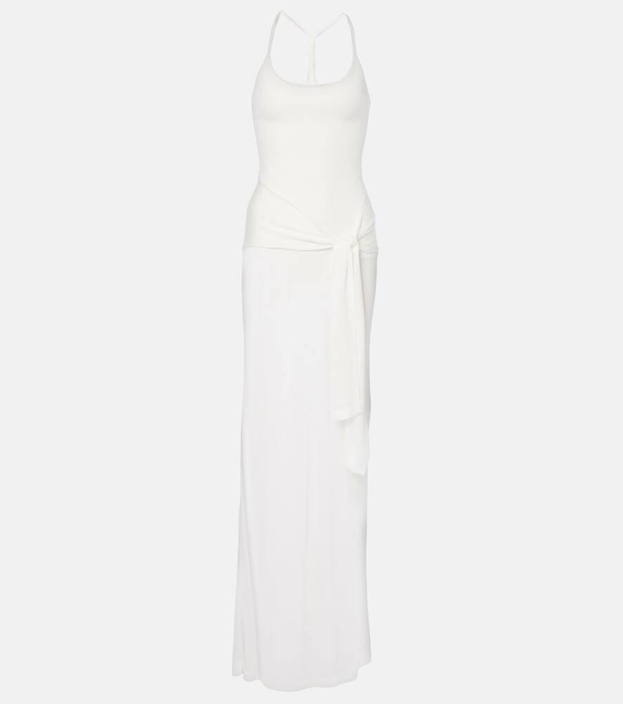 Jacquemus La Robe Maille Nodo sheer gown. Jacquemus La Robe Maille Nodo 透明礼服