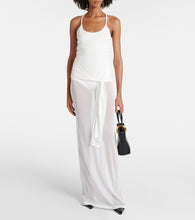 Jacquemus La Robe Maille Nodo sheer gown