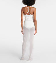 Jacquemus La Robe Maille Nodo sheer gown