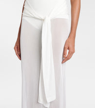 Jacquemus La Robe Maille Nodo sheer gown