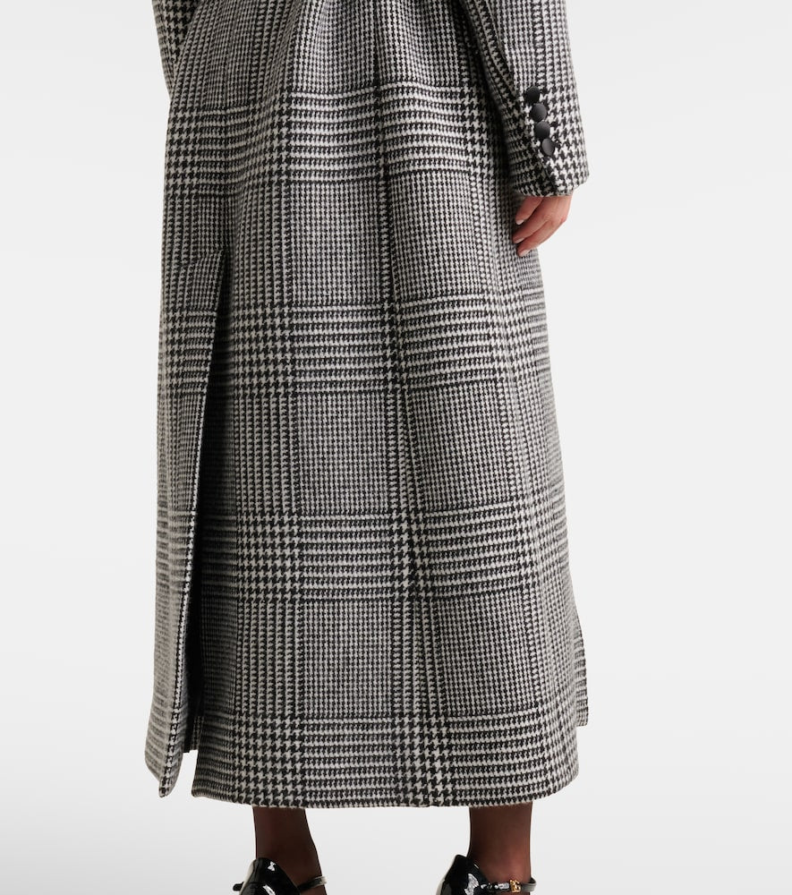 Dolce&Gabbana Houndstooth wool-blend coat