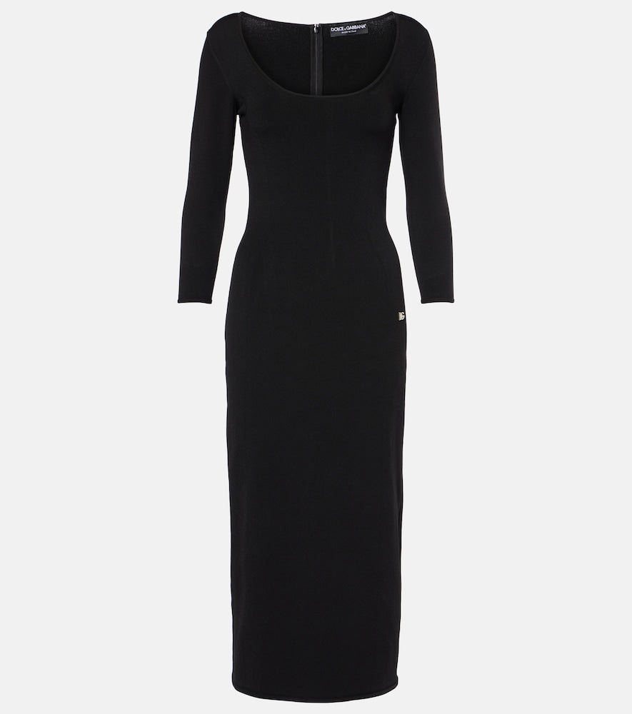 Dolce&Gabbana Logo knitted midi dress. Dolce&Gabbana Logo针织中长连衣裙