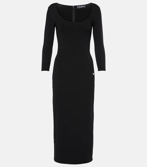 Dolce&Gabbana Logo knitted midi dress