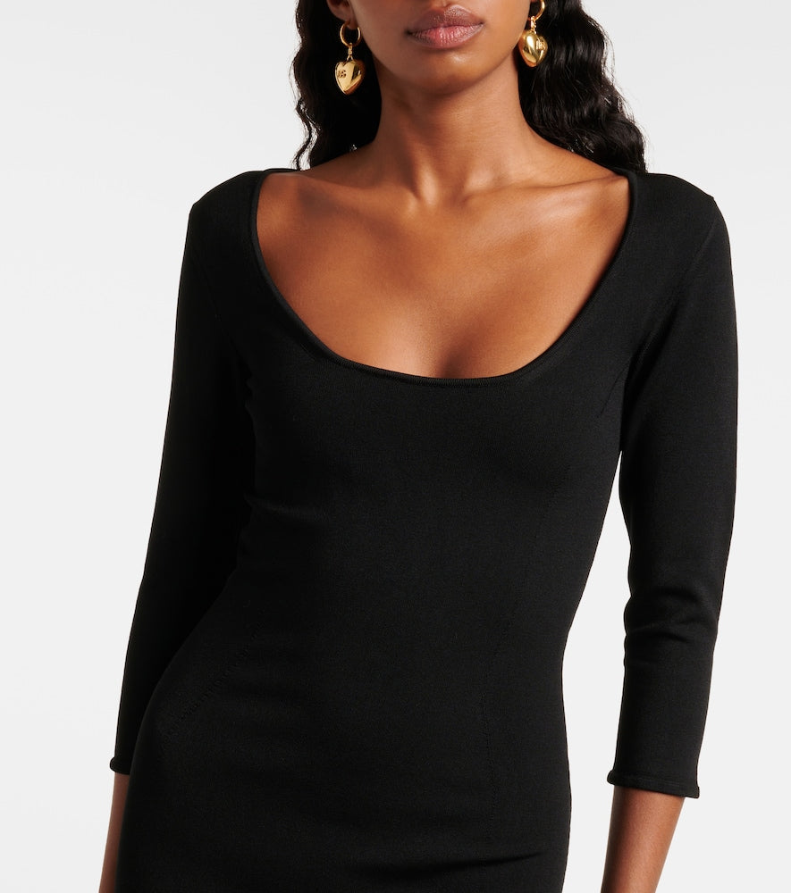 Dolce&Gabbana Logo knitted midi dress