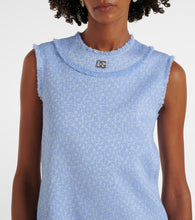 Dolce&Gabbana DG wool-blend tweed minidress