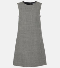 Dolce&Gabbana Houndstooth wool minidress. Dolce&Gabbana 千鸟格羊毛迷你连衣裙