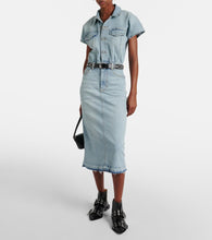 Ganni Denim midi dress