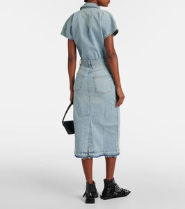 Ganni Denim midi dress