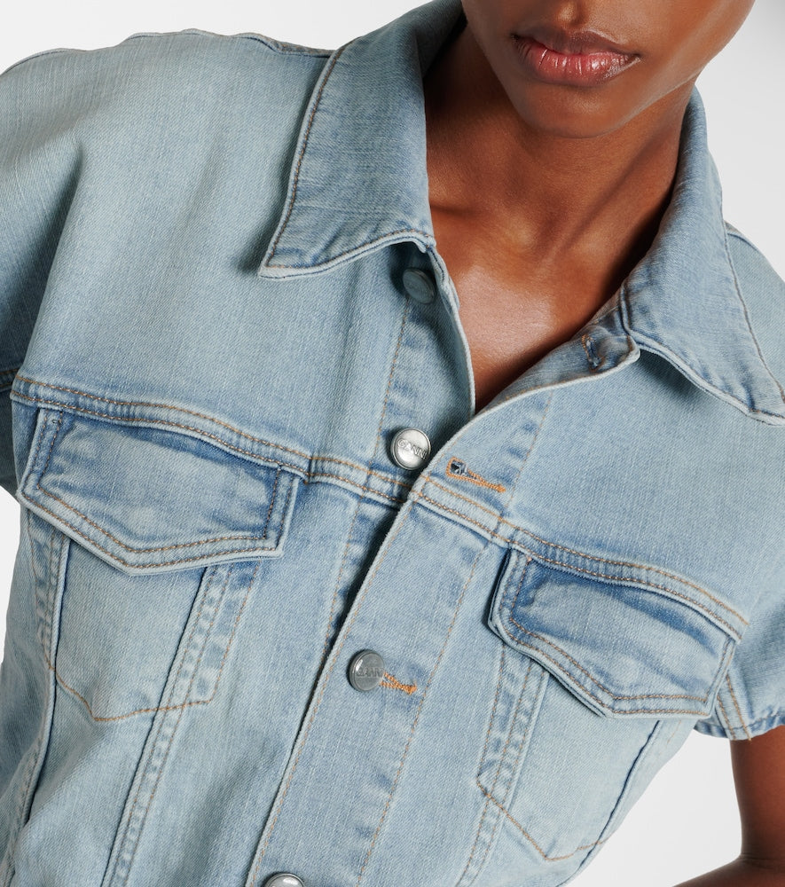 Ganni Denim midi dress