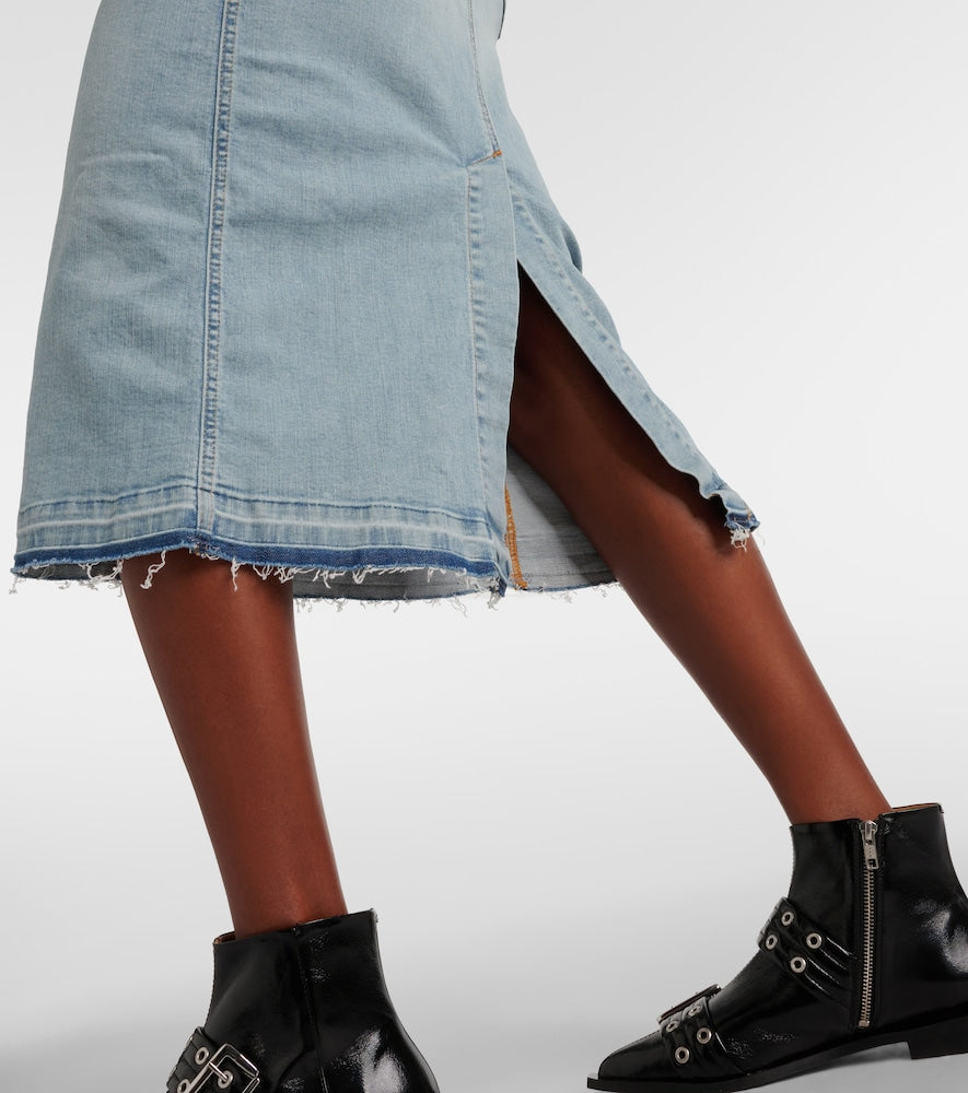 Ganni Denim midi dress