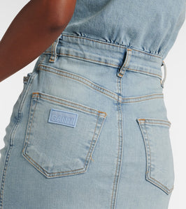 Ganni Denim midi dress