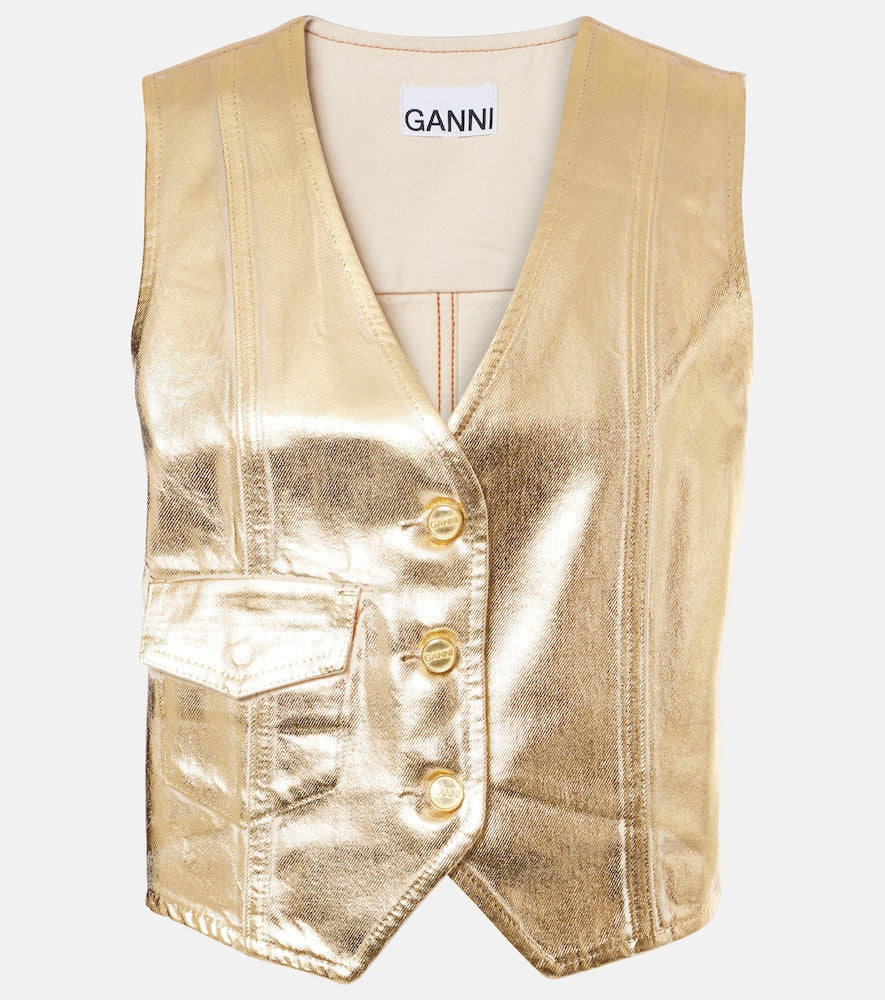Ganni Denim vest - Ganni 牛仔背心