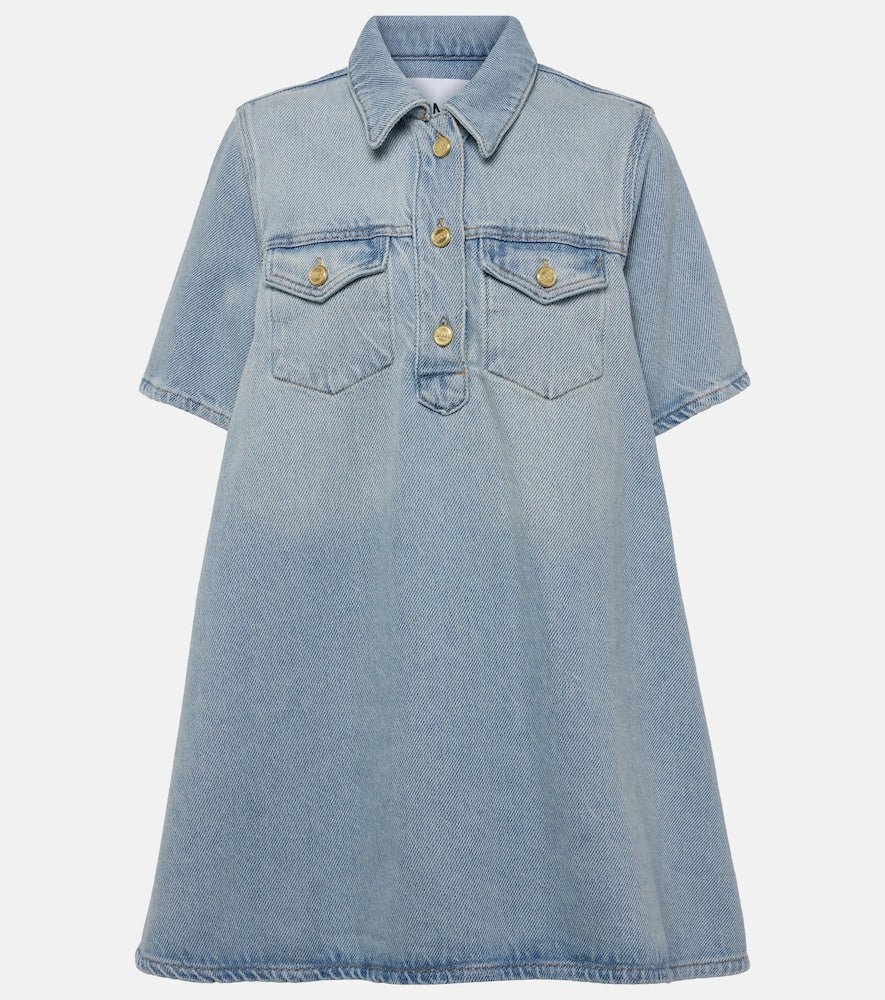 Ganni Denim minidress. Ganni 牛仔迷你裙