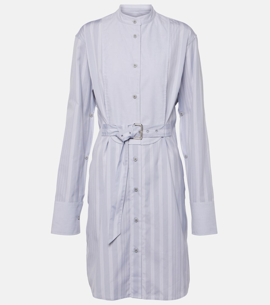 JW Anderson Striped cotton shirt dress. JW Anderson 条纹棉质衬衫裙