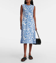 Marni Printed cotton midi dress